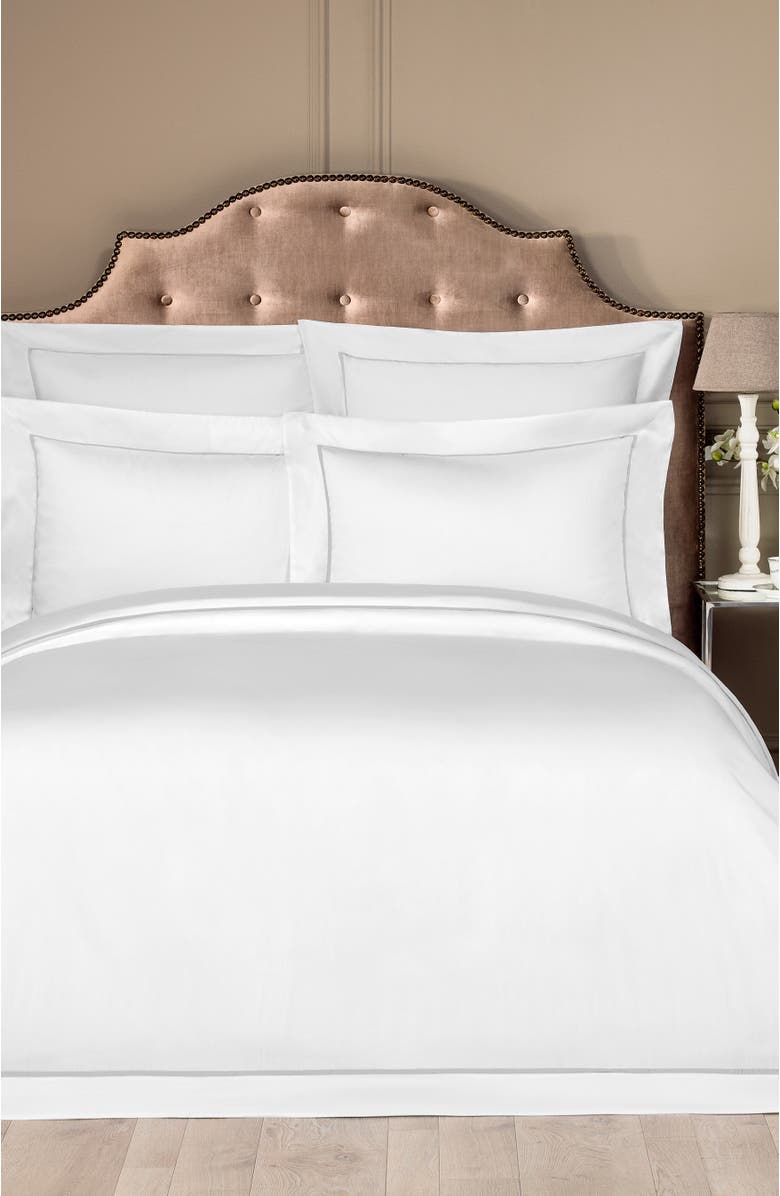 Togas Plaza Duvet Cover, Alternate, color, White