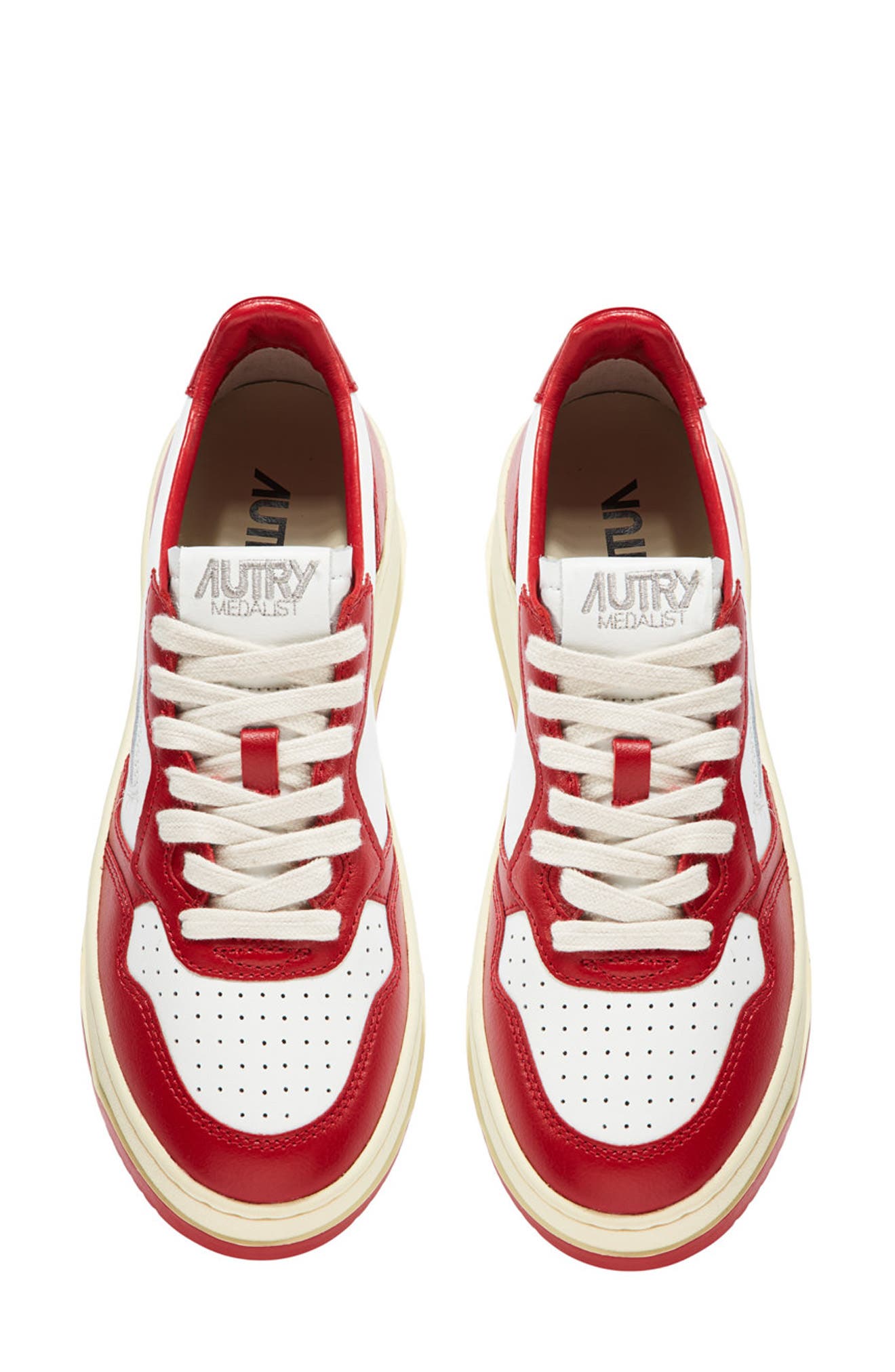 AUTRY Medalist Sneaker, Alternate, color, White/Red