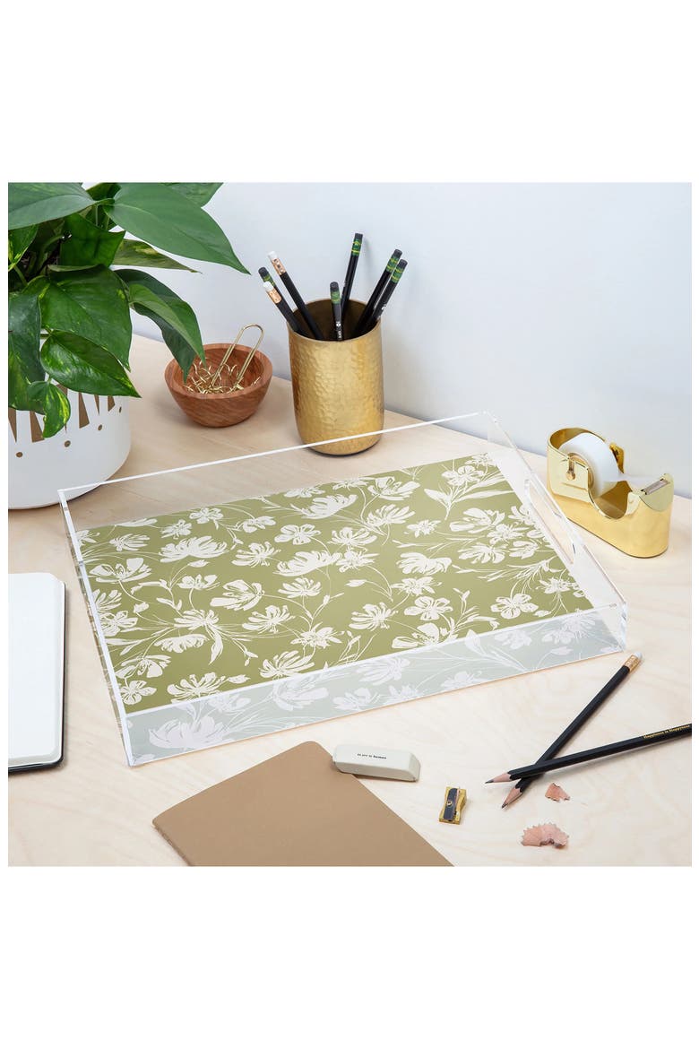 Gabriela Fuente Martine Acrylic Tray, Alternate, color, GREEN
