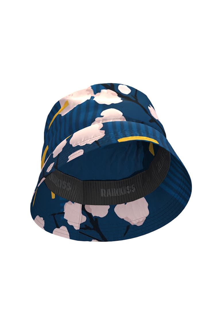 Bucket Hat Japanese Blossom, Alternate, color, Blue