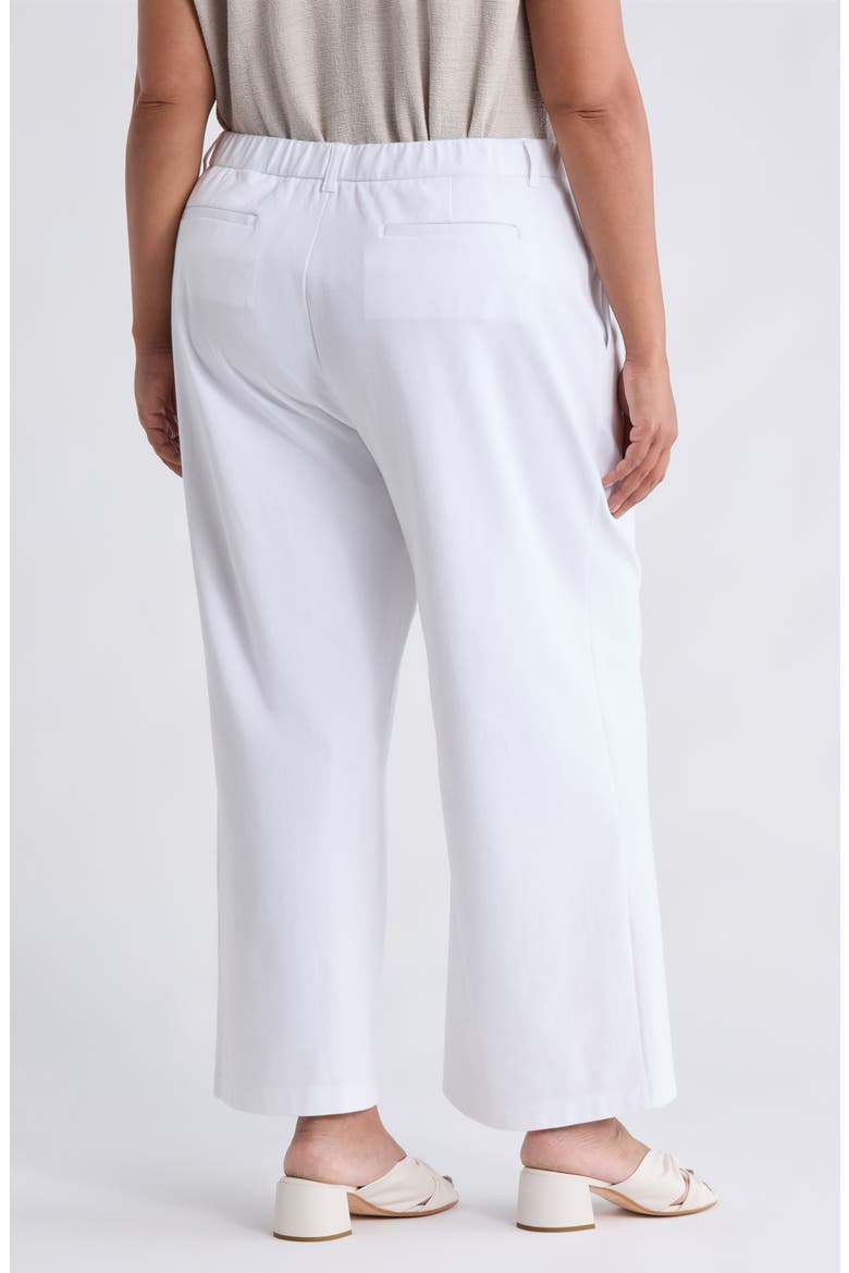 High Waist Ankle Wide Leg Pants, Alternate, color, WHITE