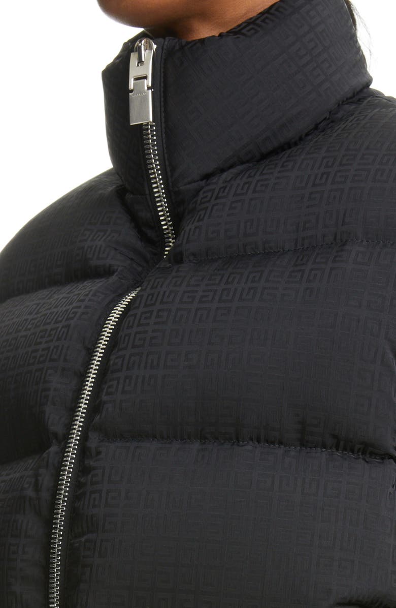 Givenchy 4G Logo Jacquard Down Puffer Jacket, Alternate, color,