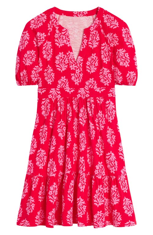 Shop Boden Piper Floral Short Sleeve Cotton Blend Jersey Dress