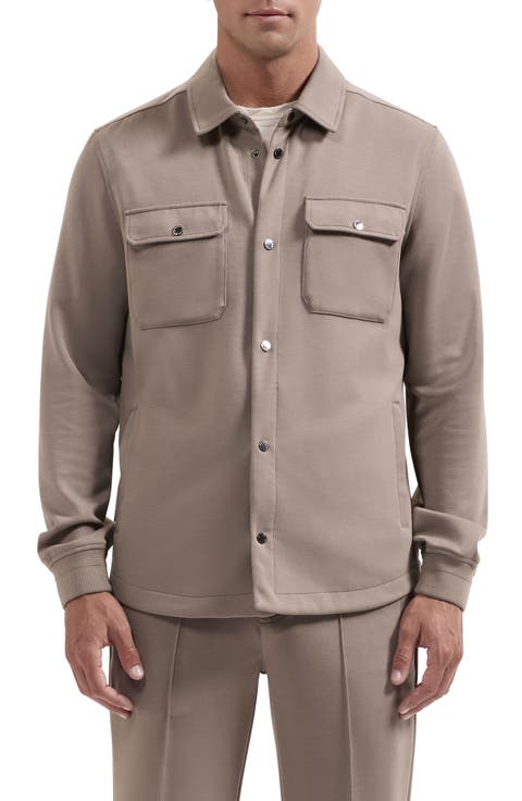 Soft Touch Knit Shirt Jacket