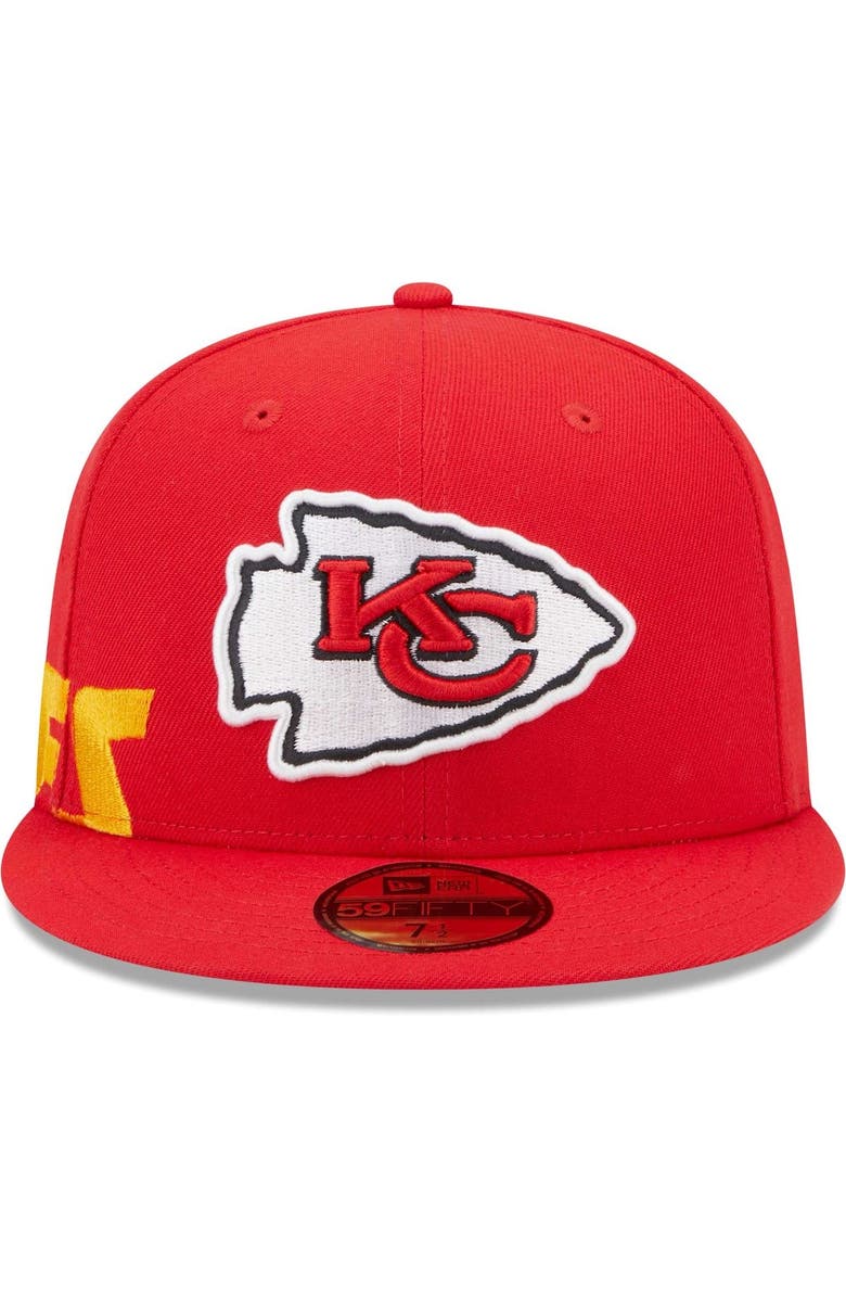 New Era Men's New Era Red Kansas City Chiefs Arch 59FIFTY Fitted Hat, Alternate, color, 