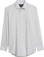 Mizzen+Main Hilton Trim Fit Grid Performance Cotton Blend Button-Up Shirt