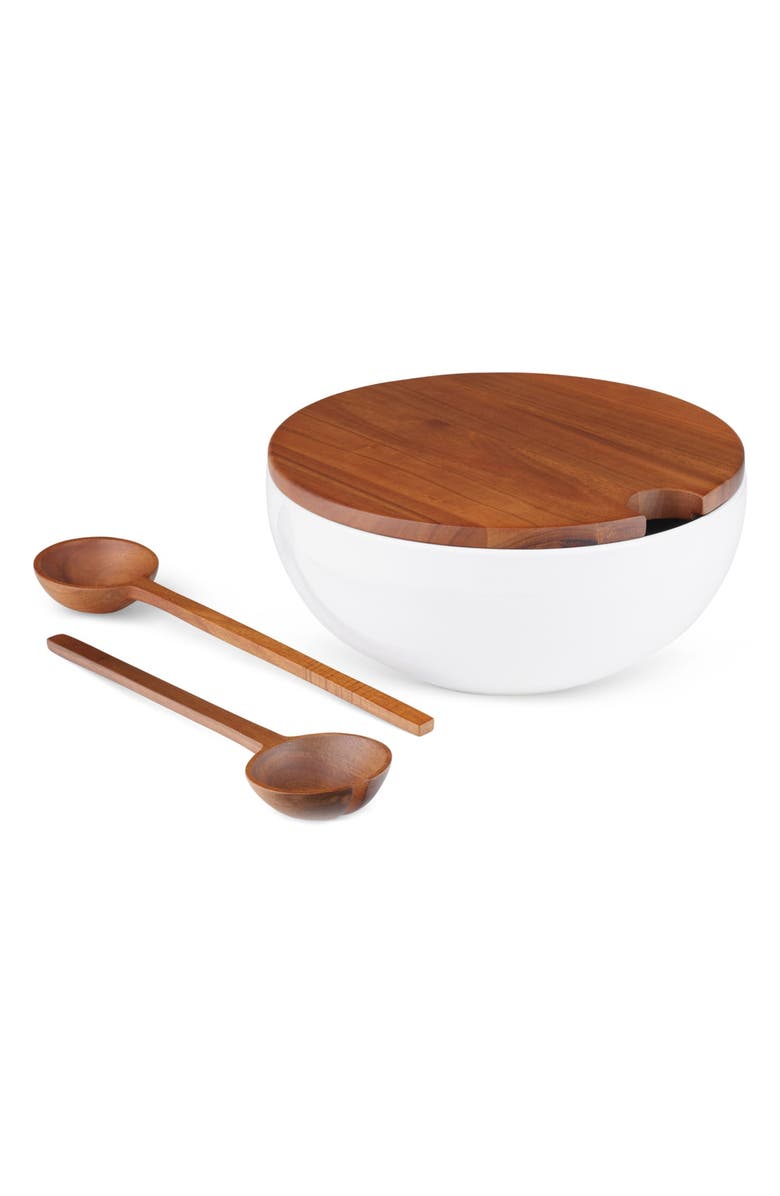 Nambé Duets Salad Bowl & Serving Set, Alternate, color, 