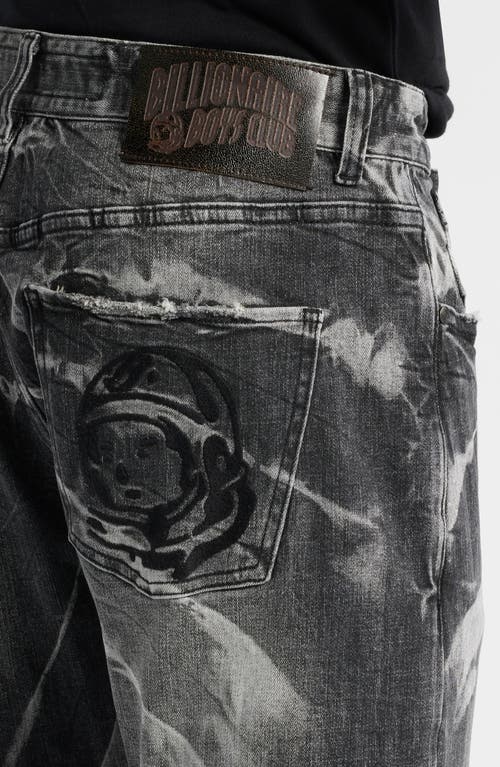 Billionaire Boys Club Bb Cosmos Heart Fit Distressed Jeans In Black