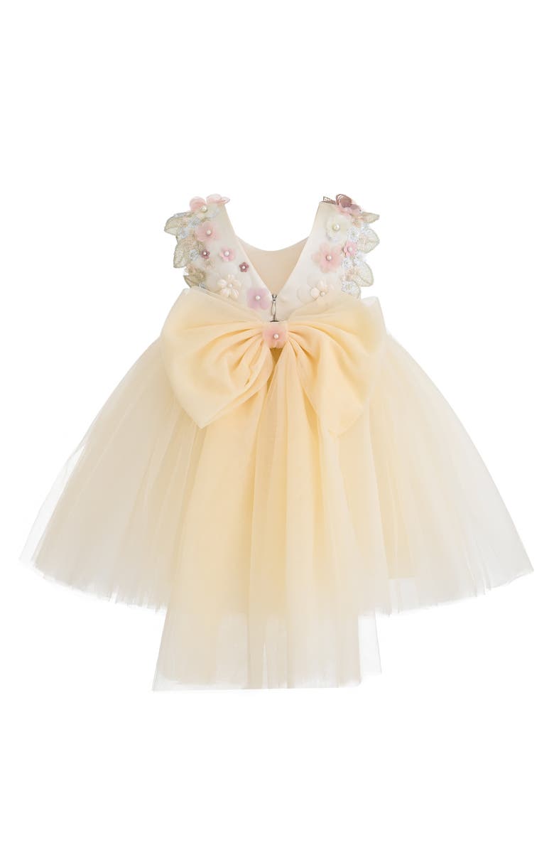 Tulleen Rosslyn Tulle Bow Dress, Alternate, color, Cream