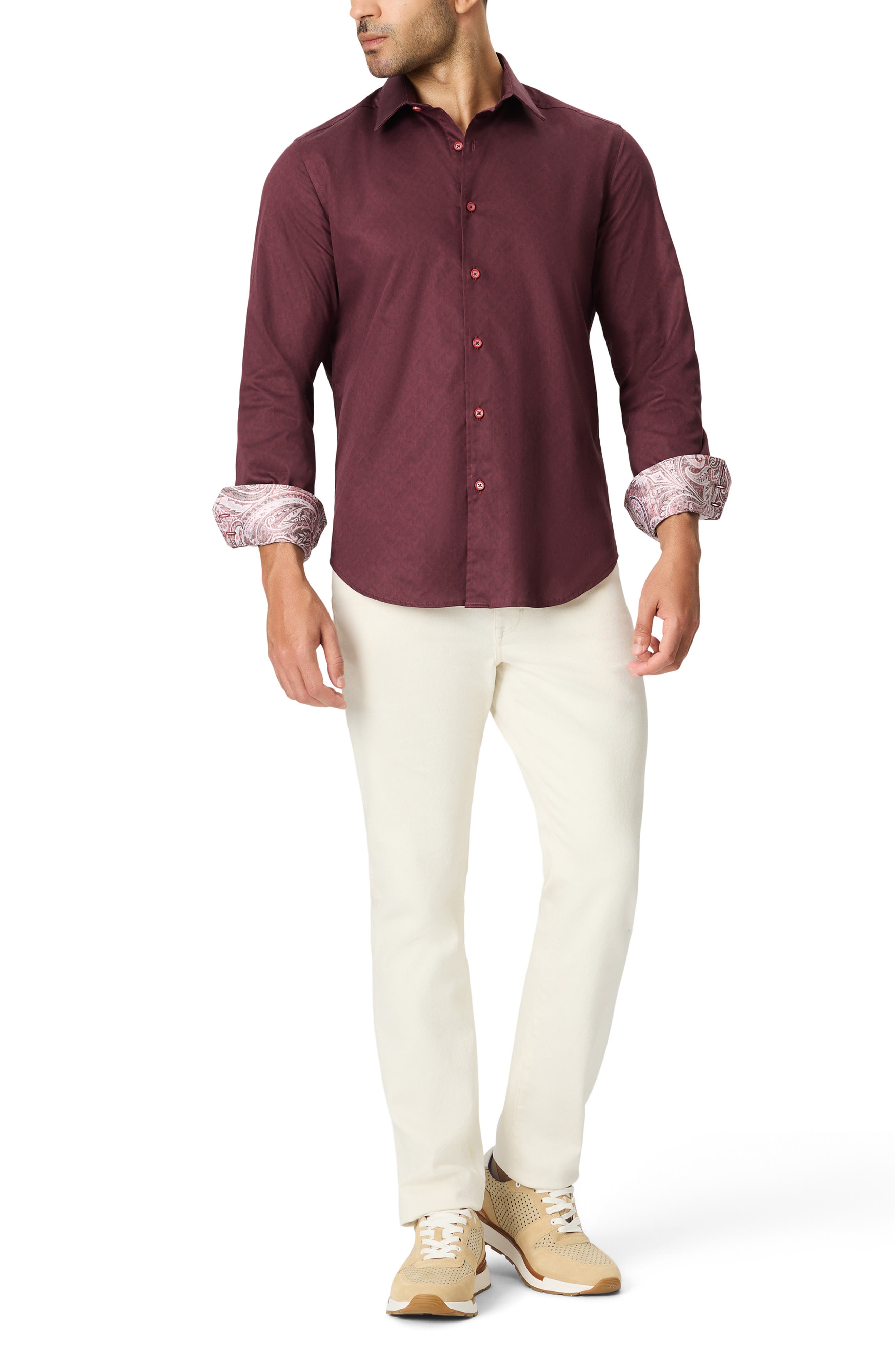 Robert Graham Dimella Tailored Jacquard Shirt (Men) | Nordstrom