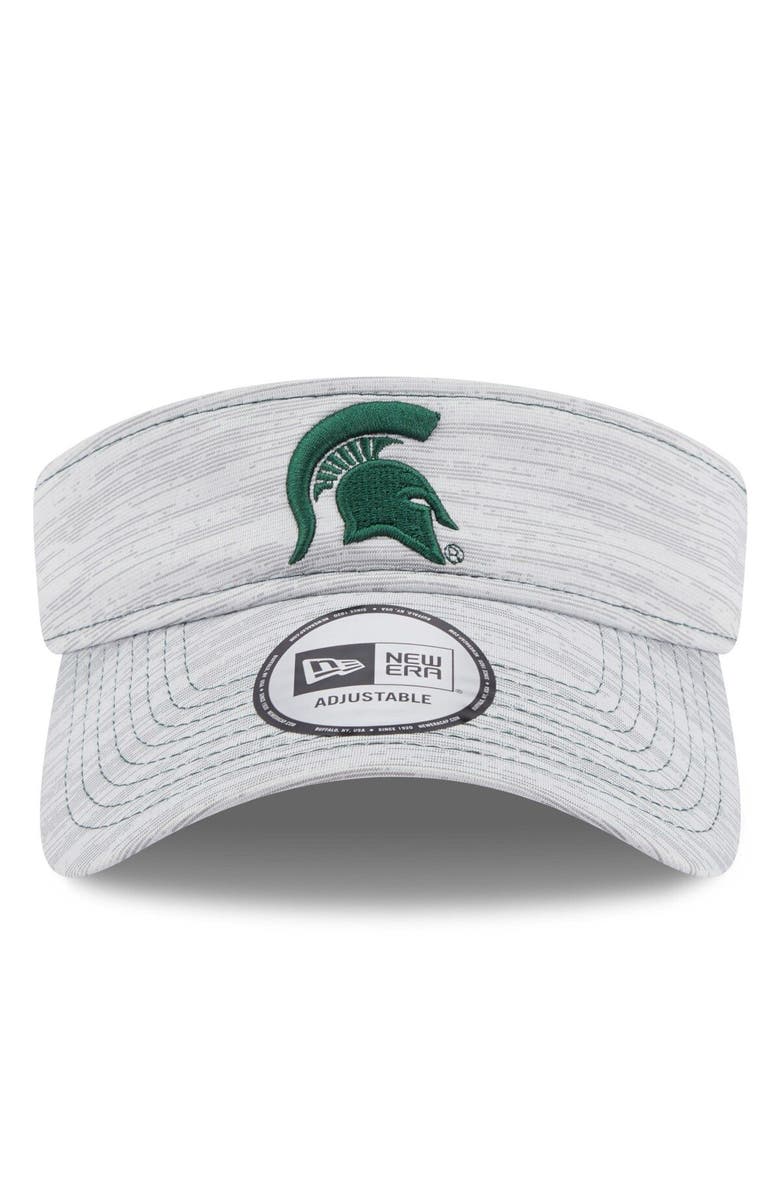 New Era Men's New Era Gray Michigan State Spartans Logo Adjustable Visor, Alternate, color, Gray