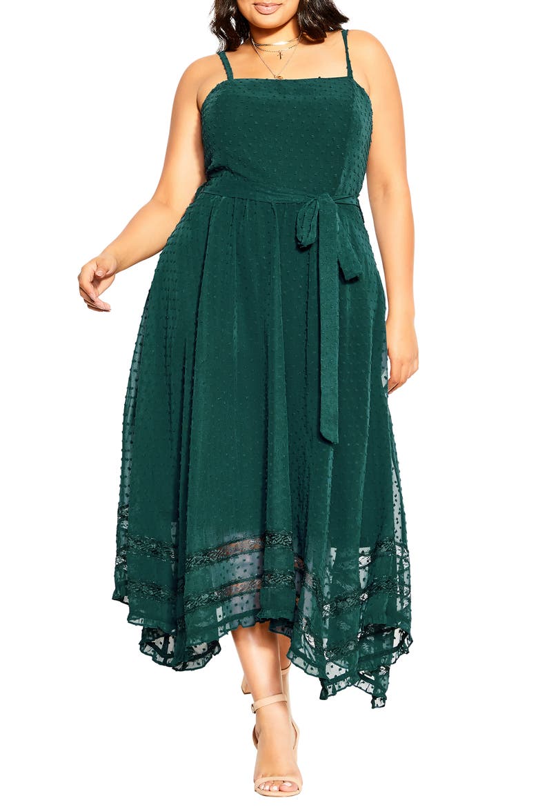 Flirty Nature Midi Dress, Main, color, JADE