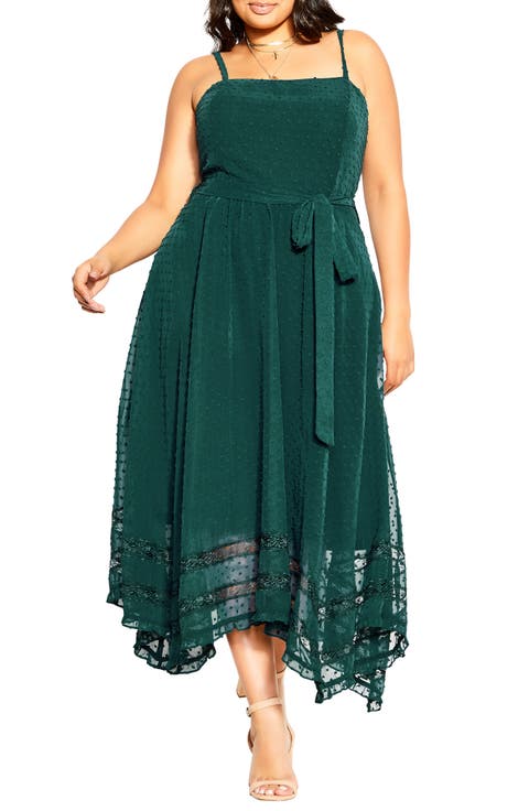 Flirty Nature Midi Dress (Plus Size)
