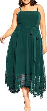 City Chic Flirty Nature Midi Dress