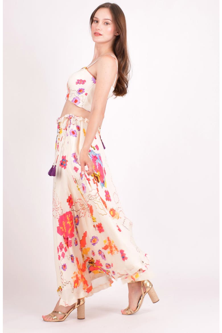 Zaria Floral Two-Piece Set, Alternate, color, White