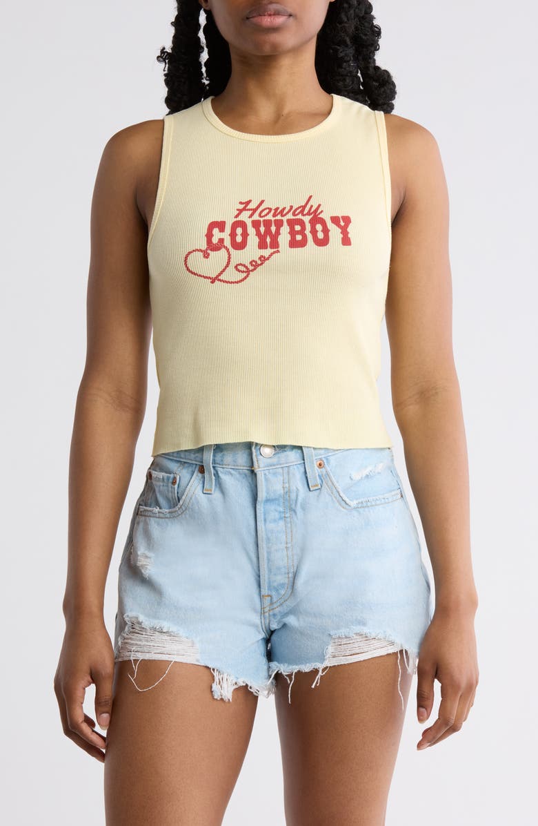 Hi Res Howdy Cowboy Love Lasso Heart Tank Top, Main, color,