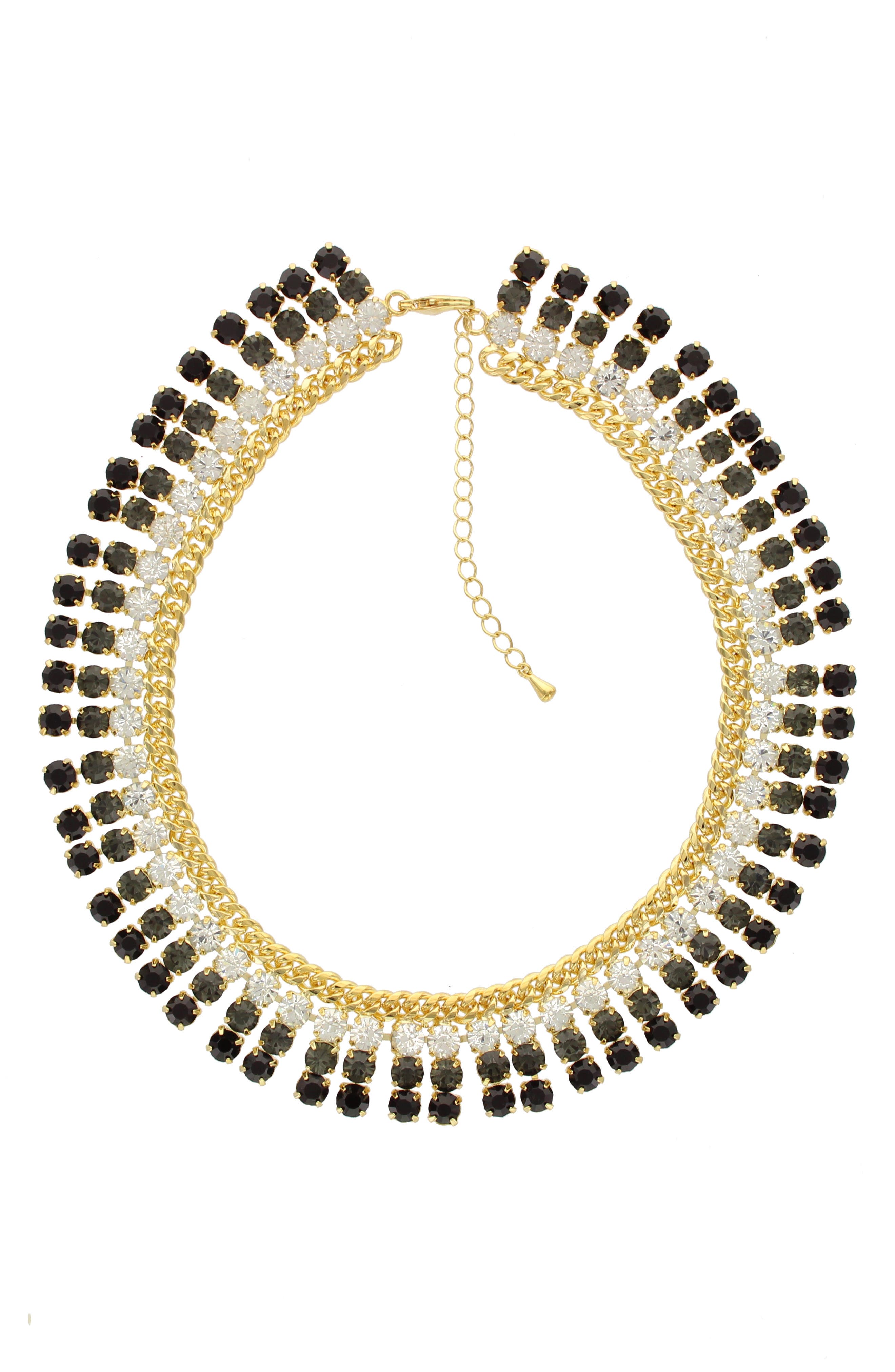 OLIVIA WELLES Statement Crystal Necklace