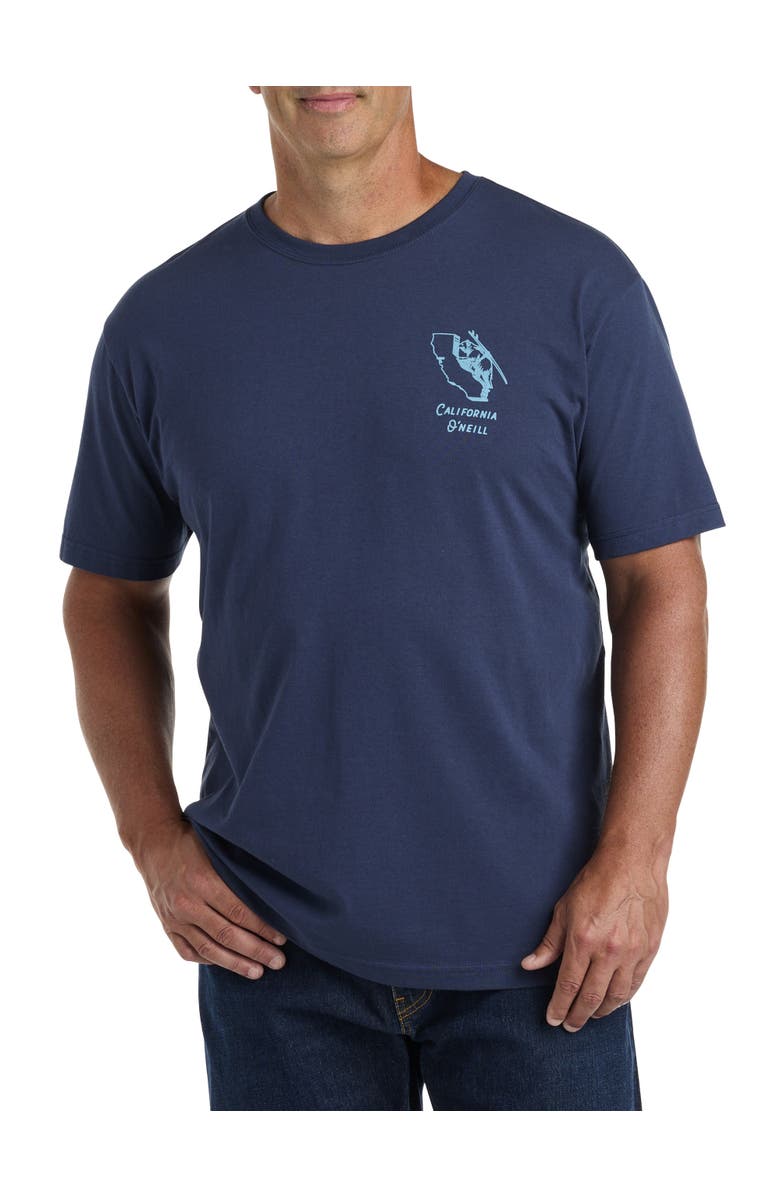 O'Neill Big & Tall Cali Trek Graphic Tee, Main, color,