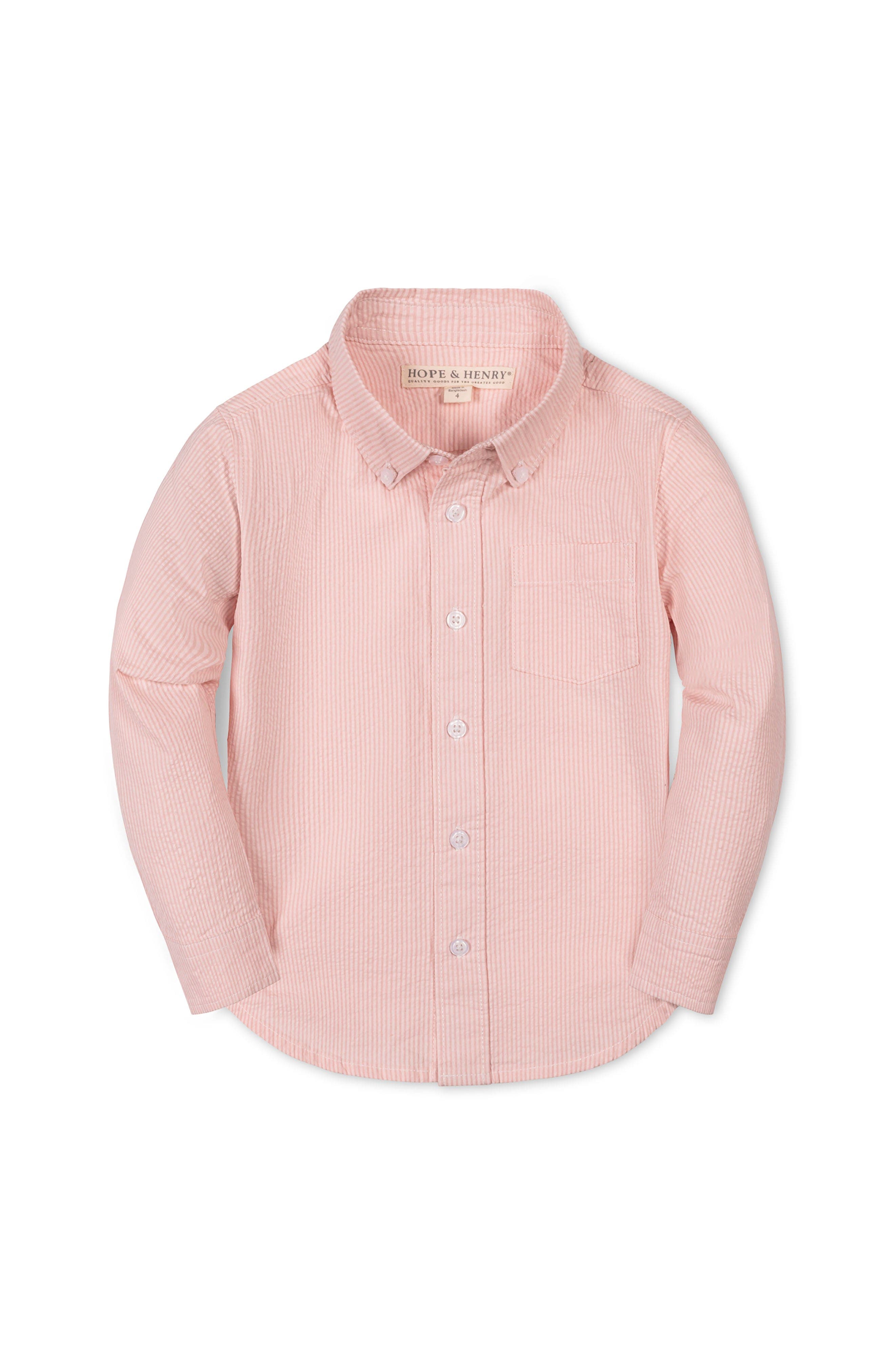 Tonal Rose Seersucker