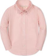Hope & Henry Kids' Organic Long Sleeve Seersucker Shirt