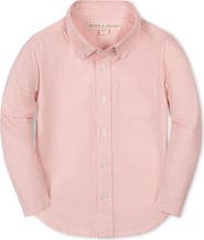 Hope & Henry Kids' Organic Long Sleeve Seersucker Shirt