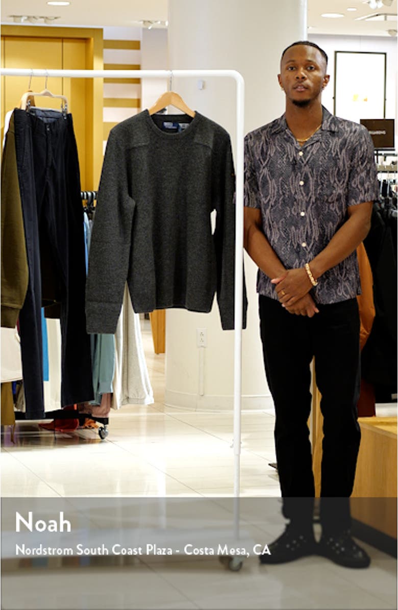 Wool Rib Crewneck Sweater, sales video thumbnail