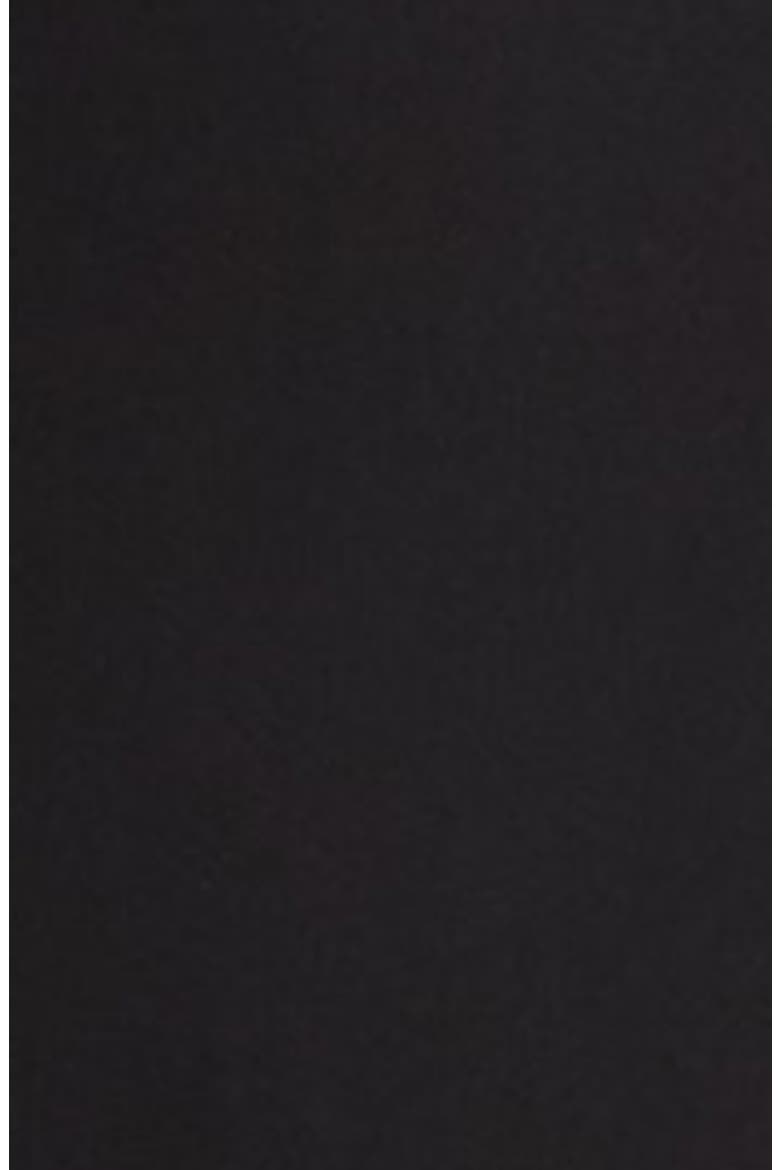 Chantal Plunge Neck Mixed Media Gown, Alternate, color, BLACK COMBO
