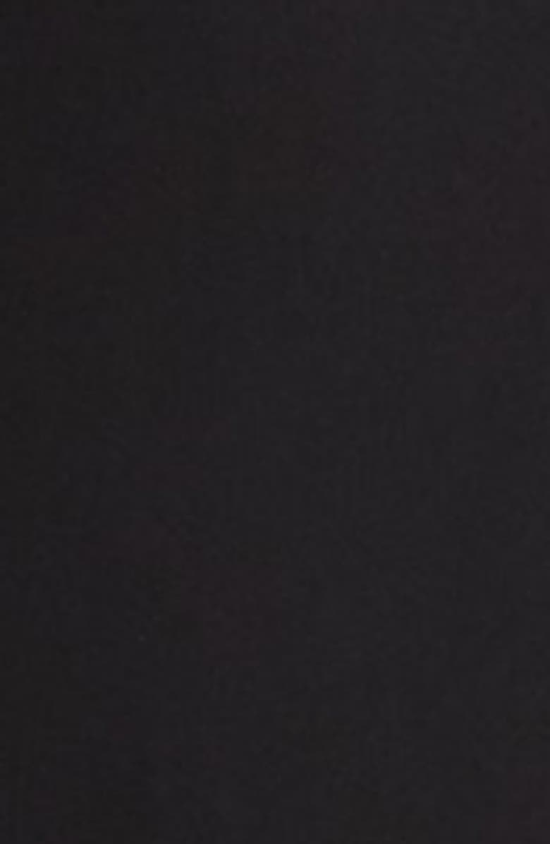 Ramy Brook Chantal Plunge Neck Mixed Media Gown, Alternate, color, Black Combo