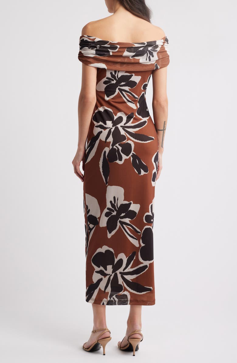 Cleobella Cordelia Off the Shoulder Maxi Dress, Alternate, color, Smoked Clover