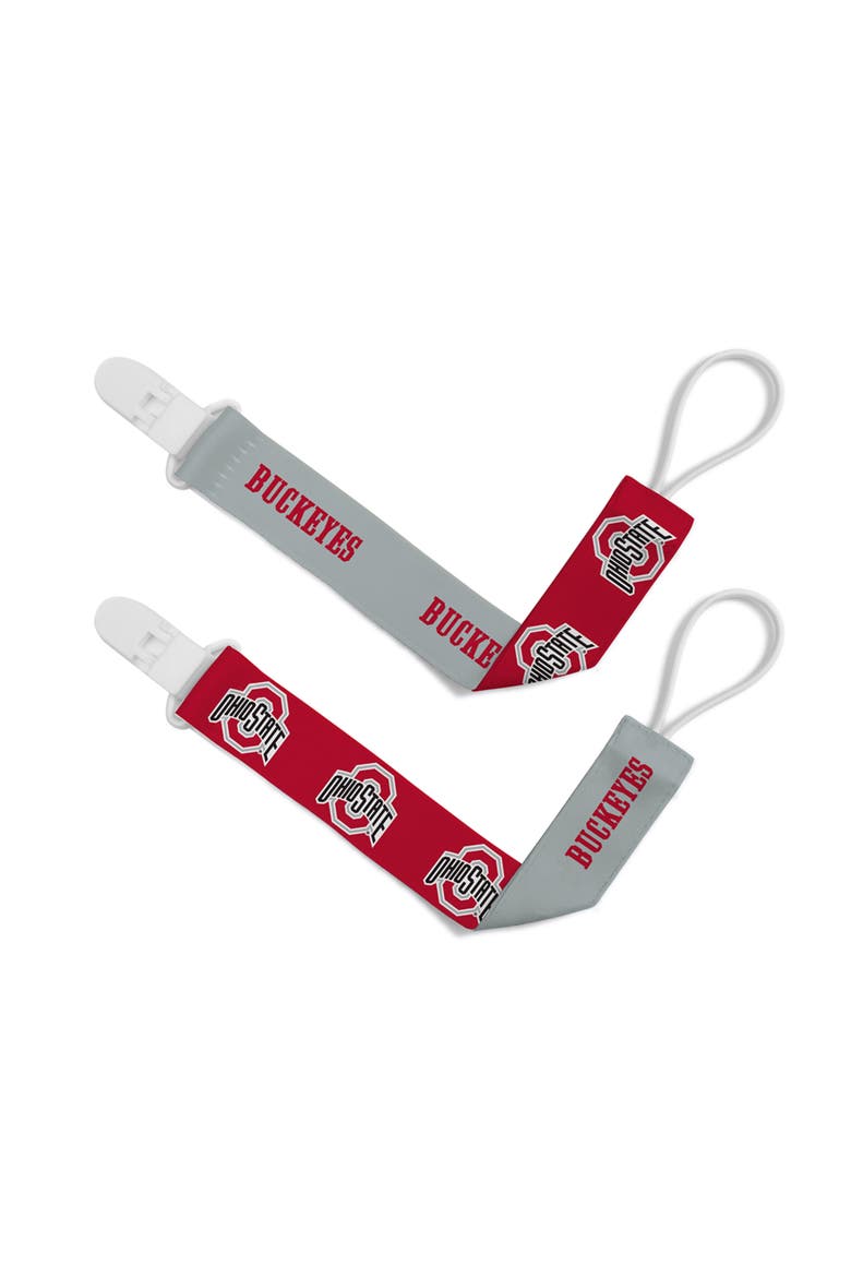Ohio State Buckeyes Pacifier Clip 2-Pack, Main, color, Multicolor