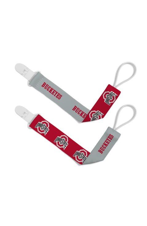 Ohio State Buckeyes Pacifier Clip 2-Pack