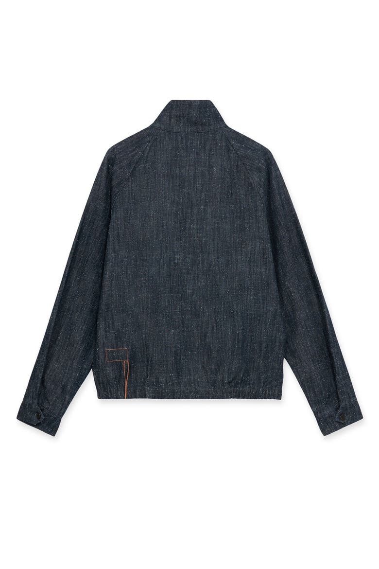 Carol Indigo Rinse Denim Zip-Up Jacket, Alternate, color, BLUE
