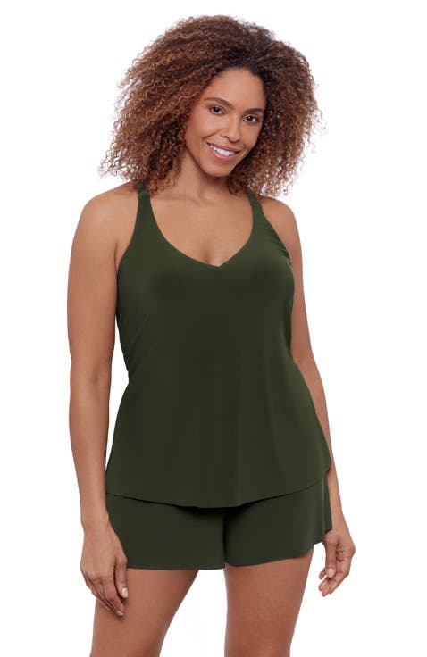 Supportive Y-Back Full Coverage Tankini Swimsuit Top
