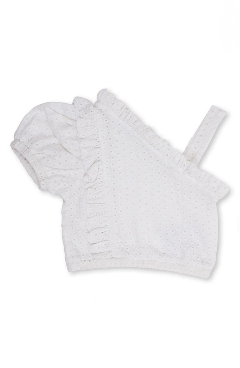 Shade Critters Kids' Eyelet One-Shoulder Cover-Up Top, Main, color,