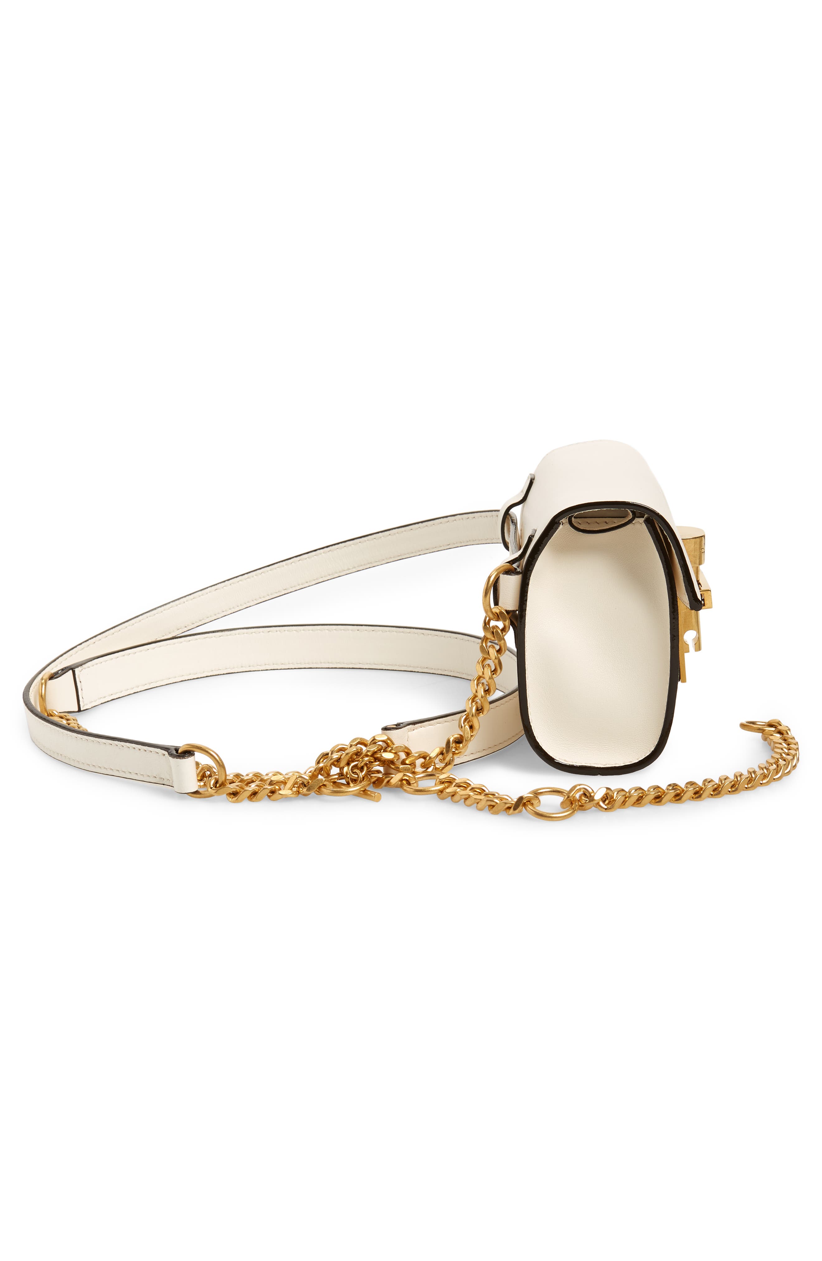 Alibi Leather Belt Bag, Alternate, color, IVORY