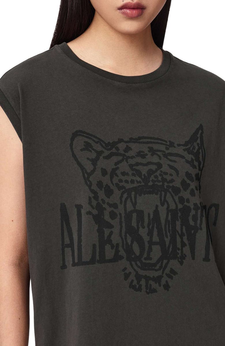 AllSaints Wild Brooke Cotton T-Shirt Minidress, Alternate, color, 