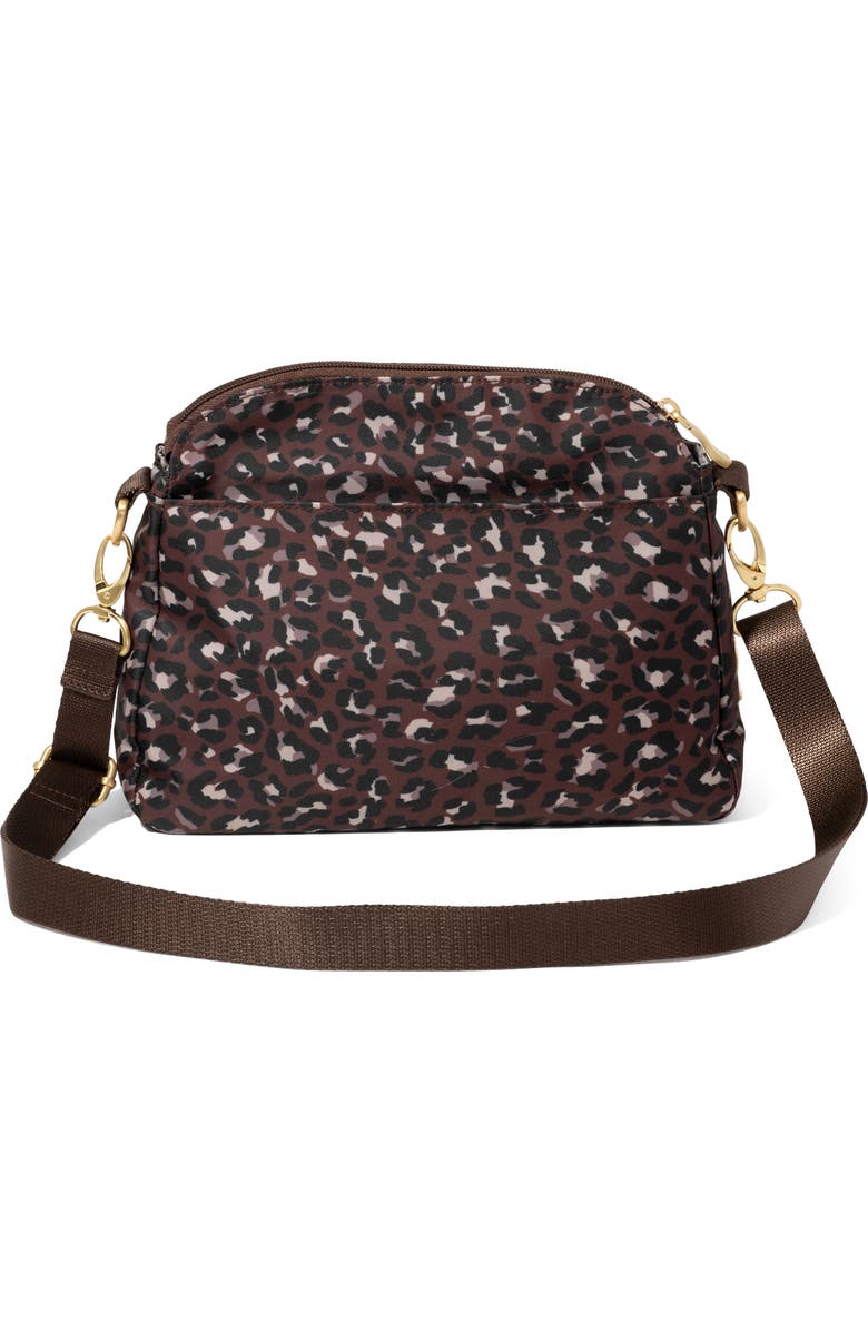 BAGGALLINI Coastal Flip Lock Crossbody Bag, Alternate, color, Ganache Cheetah Gold Hardware