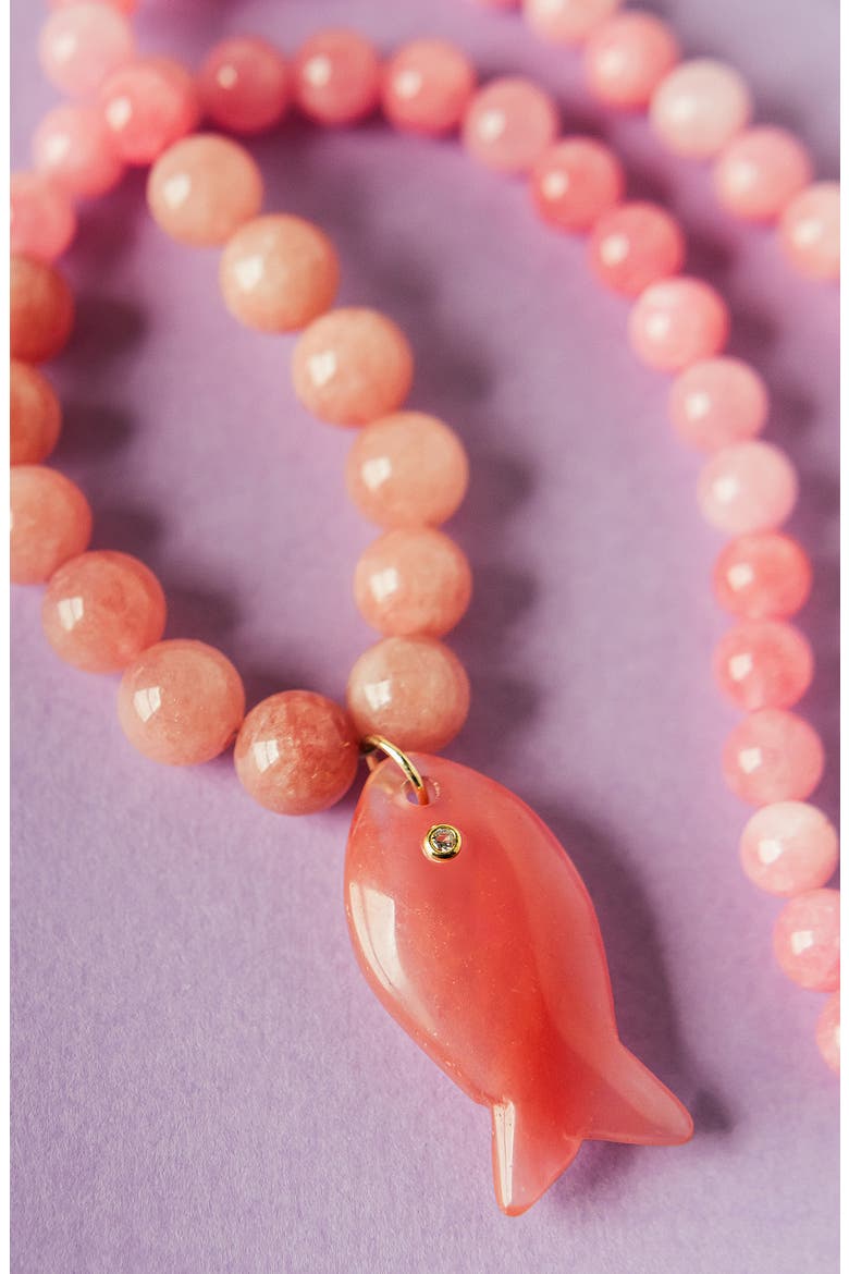 Coral Bay Fish Pendant Necklace, Alternate, color, PINK