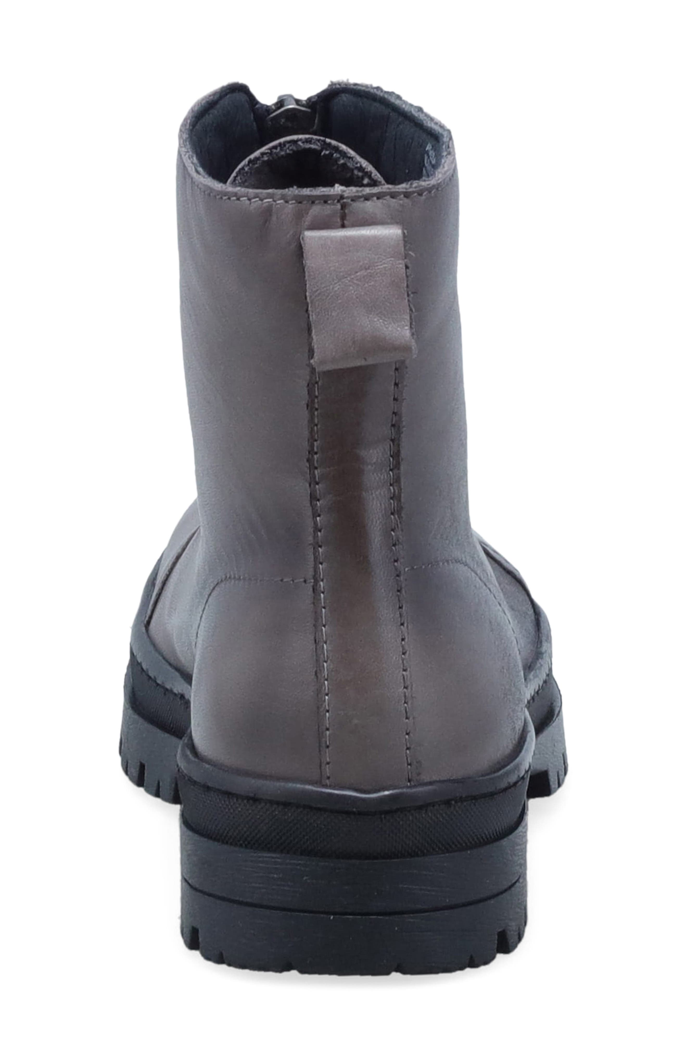 Athena Leather Bootie, Alternate, color, GRAPHITE