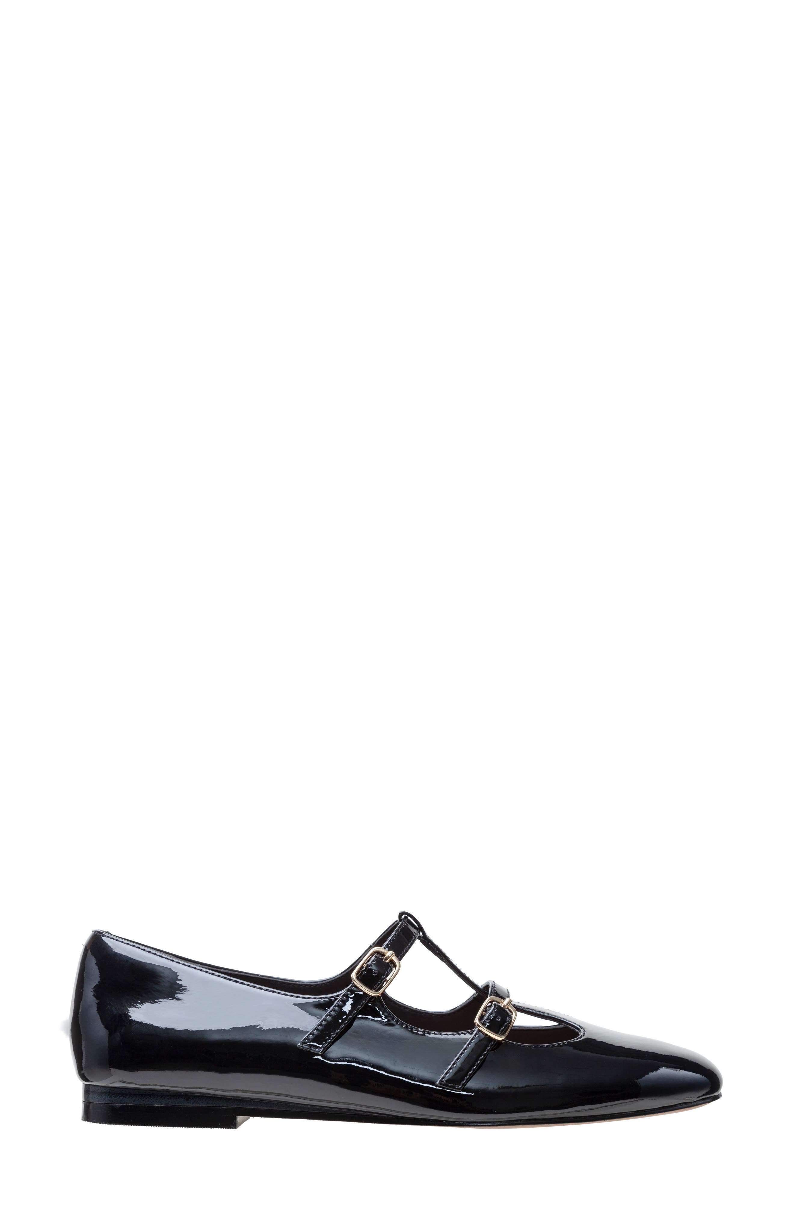 Linea Paolo Matilda Mary Jane Flat, Alternate, color, Black