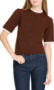 WAYF Everett Short Sleeve Sweater