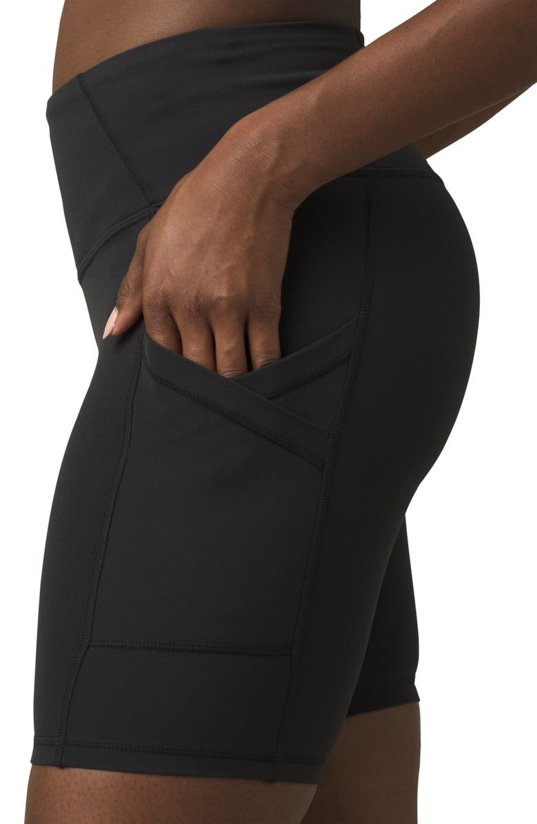 prAna Electa High Waist Bike Shorts, Alternate, color, 