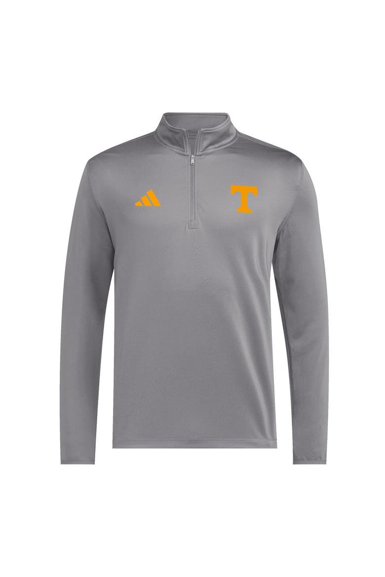 Men's adidas Gray Tennessee Volunteers 2026 Sideline Ultimate 365 Woven Quarter-Zip Pullover, Alternate, color, Gray