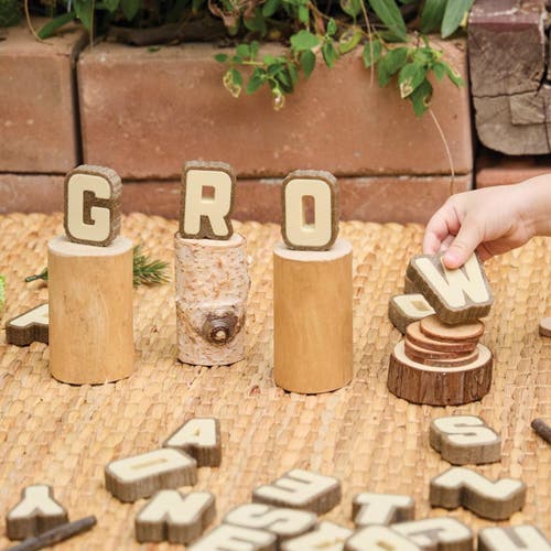 Kaplan Early Learning Company Bark Block Letters In Multi