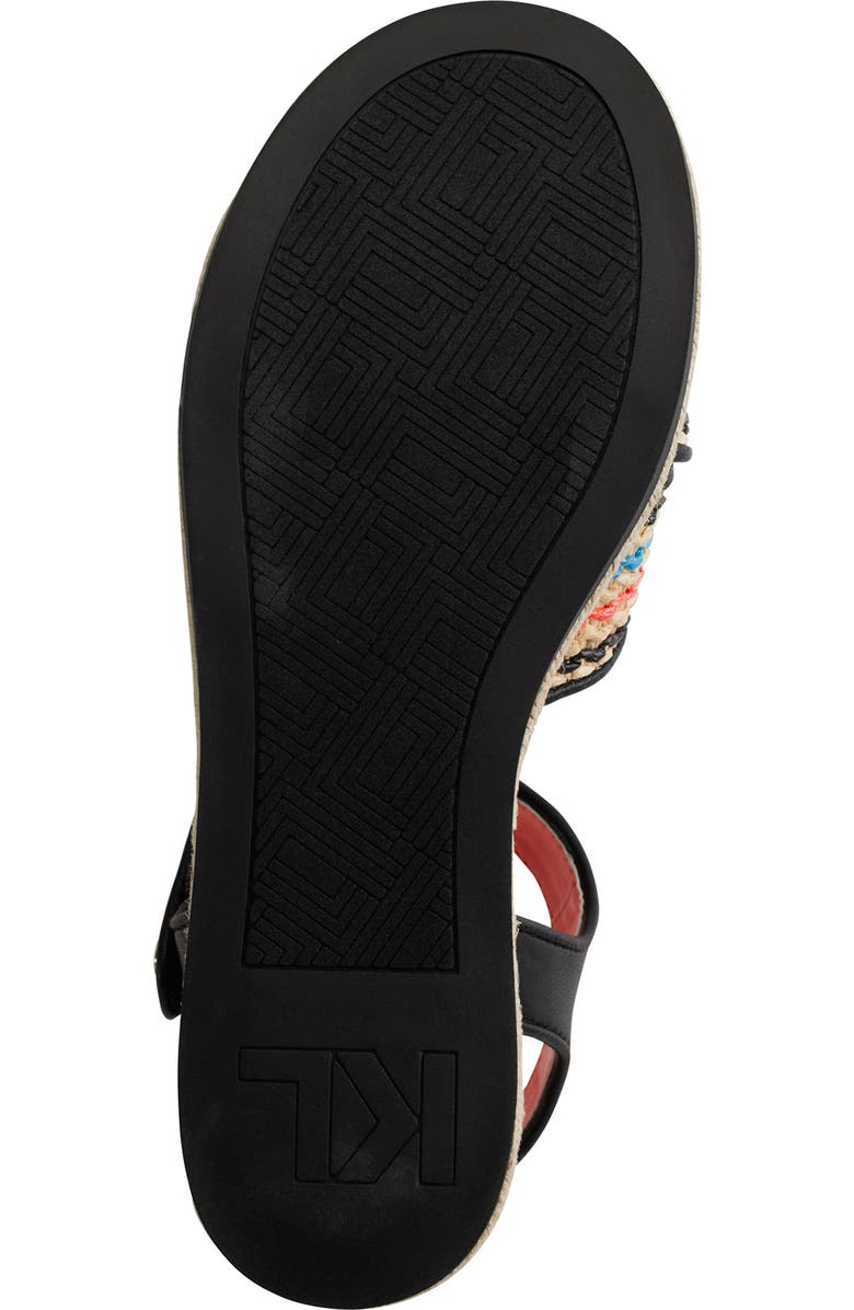 KARL LAGERFELD PARIS Celeste Platform Wedge Sandal, Alternate, color, Natural