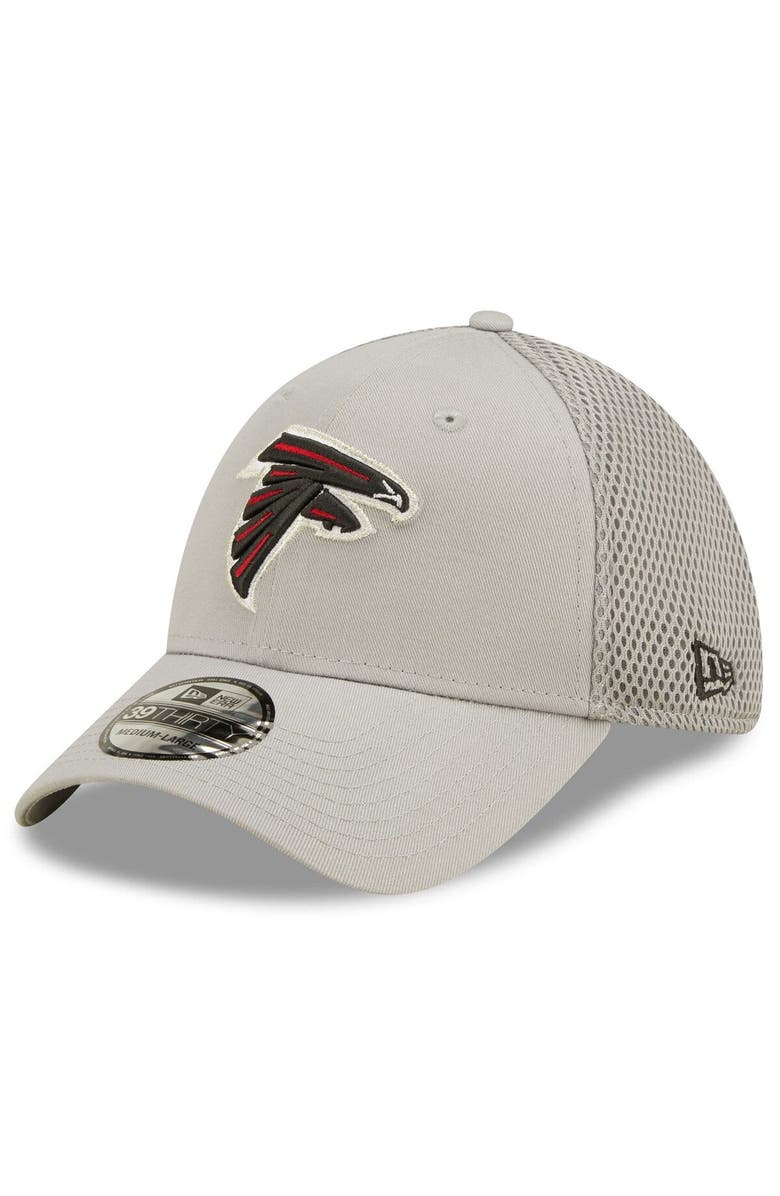 New Era Men's New Era Gray Atlanta Falcons Team Neo 39THIRTY Flex Hat, Main, color, 