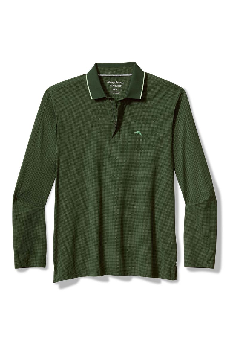 Palm Desert Half Zip Polo Shirt, Main, color, JUNIPER