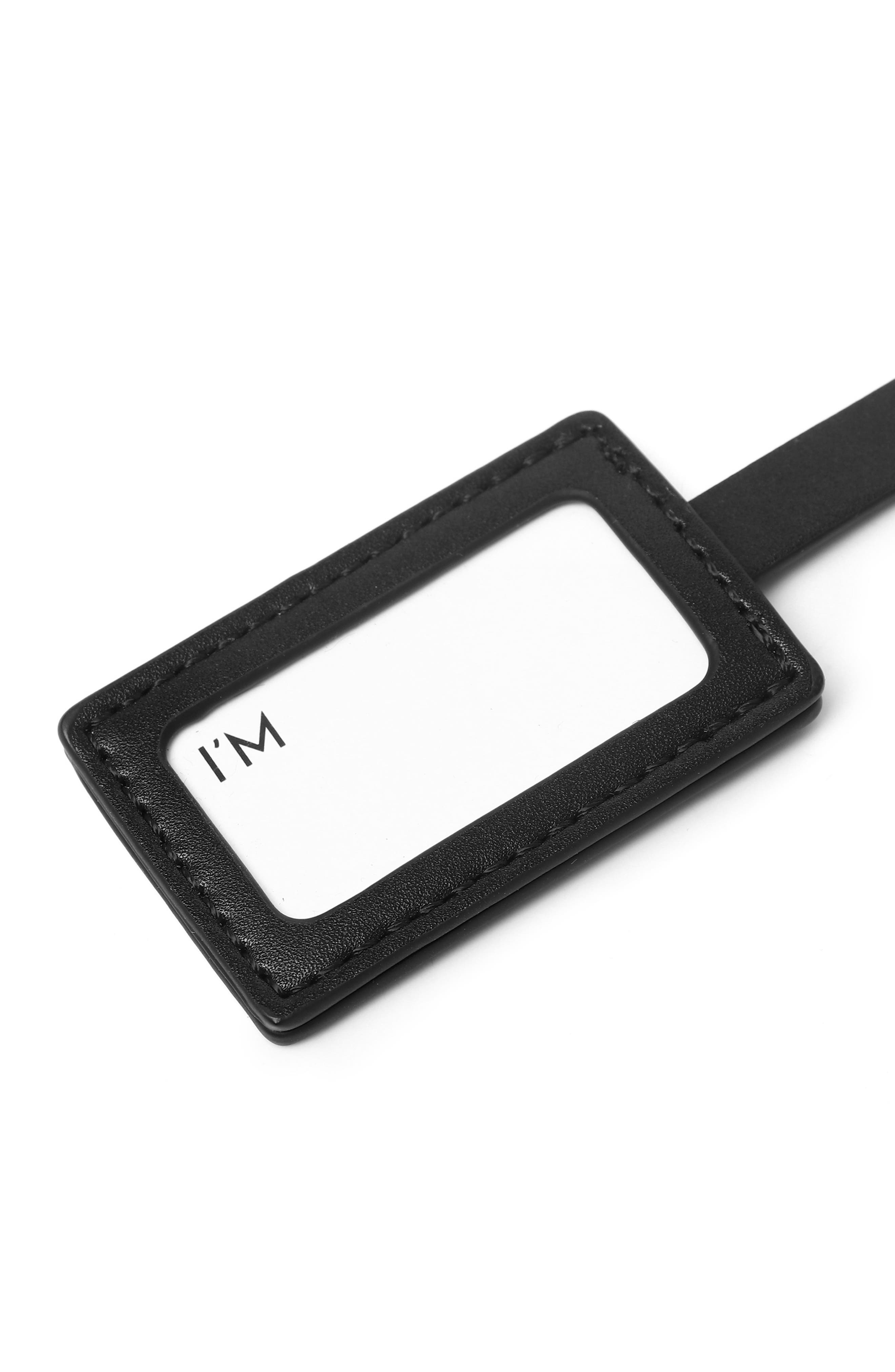 Lux and Nyx Words of Affirmation Luggage Tag, Alternate, color, Black