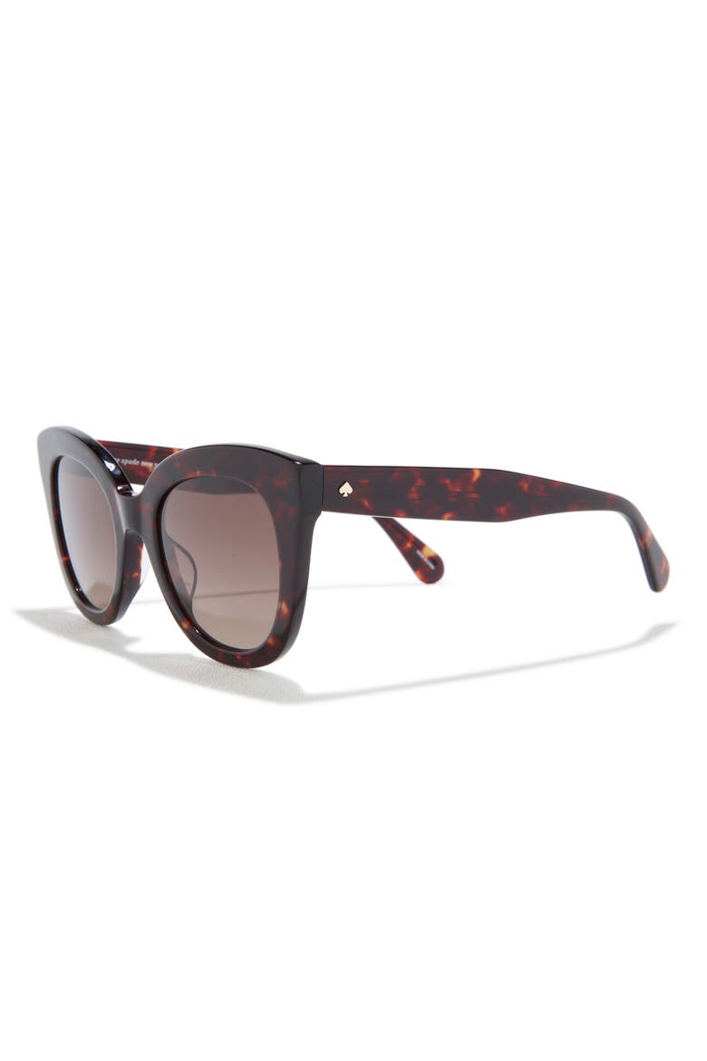 belah 50mm gradient round sunglasses, Alternate, color, HAVANA