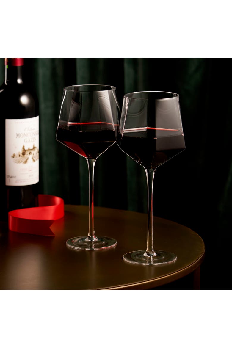 Seneca Crystal Wine Glasses Set of 2, Alternate, color, Clear